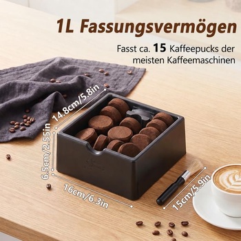 Silikónová nádoba SelfTek Knock Box na espresso pre portafiltre