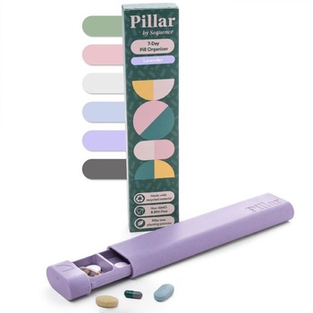 7-dňová krabička na lieky PILLAR | Organizér na tablety s…