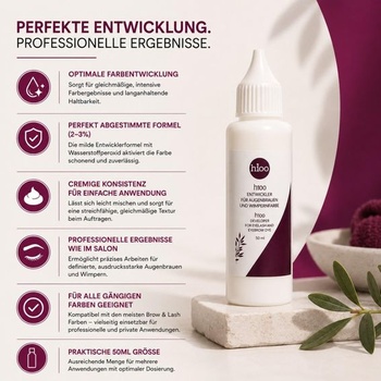Vyvíječ pro barvení obočí a řas 50ml – Oxidační krém 2–3% – pro intenzivní a dlouhotrvající barevné