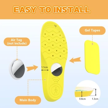 Skryté vložky do bot AXFEE AirTag pro děti, držák AirTag pro AirTag, pouzdro na GPS tracker odolné