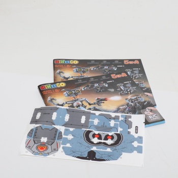 HiWEEGO Technic Robot Kit pre deti s LED očami, 5v1 aplikácia s diaľkovým ovládaním, robotická sada,