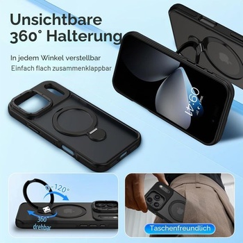 DUEDUE otočný stojan o 360° pre iPhone 17 Pro, kompatibilný s MagSafe, [ochrana proti pádu z