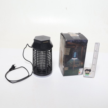 Lukasa elektrický hubič hmyzu, 4200V lampa proti komárom s LED svetlom, vodotesná pasca na muchy,
