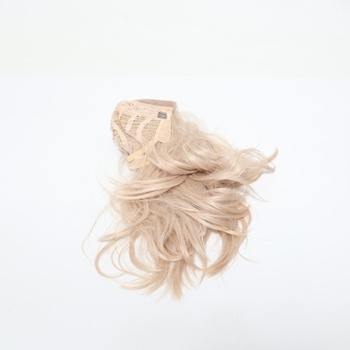 FESHFEN Parochne s čipkovou prednou časťou a ofinou, 45 cm dlhé, Dámske parochne, Blond syntetické