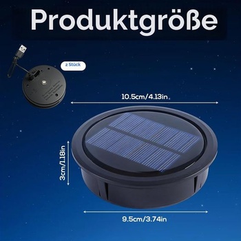 2 náhradné diely pre solárne svetlá, náhradný vrchný diel pre solárne svetlo 10,5 cm, náhradný kryt