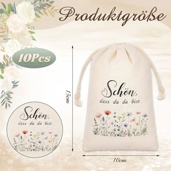 10dílná sada dárků na poděkování pro učitele, dárky na párty, dárkové tašky na promoci, křtiny,