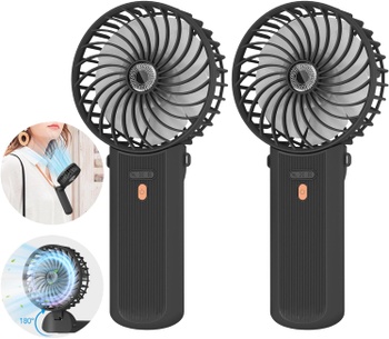 Ručný ventilátor Lepwings čierny