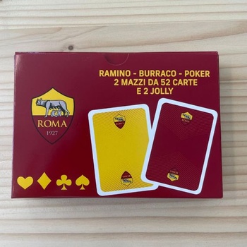 EURO PUBLISHING Roma – Poker – Burraco – Romme (2 balíčky: 52 kariet v balíčku + 2 žolíky)