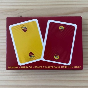 EURO PUBLISHING Roma – Poker – Burraco – Romme (2 balíčky: 52 kariet v balíčku + 2 žolíky)
