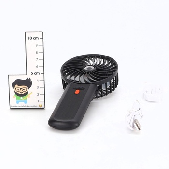 Ručný ventilátor Lepwings čierny