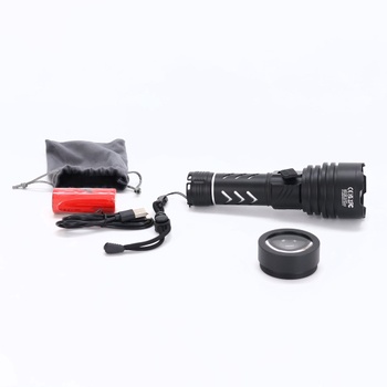 Dobíjacie LED svietidlo Shadowhawk 1 000 000 LM - 50W, taktické svietidlo, extrémne jasné, dosah 1000