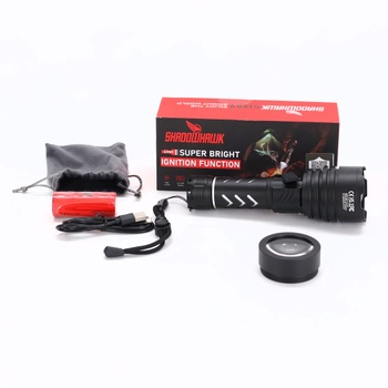 Dobíjacie LED svietidlo Shadowhawk 1 000 000 LM - 50W, taktické svietidlo, extrémne jasné, dosah 1000