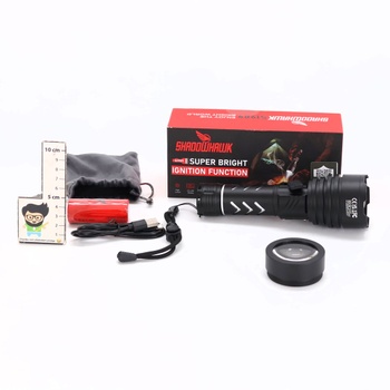 Dobíjacie LED svietidlo Shadowhawk 1 000 000 LM - 50W, taktické svietidlo, extrémne jasné, dosah 1000