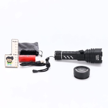 Dobíjacie LED svietidlo Shadowhawk 1 000 000 LM - 50W, taktické svietidlo, extrémne jasné, dosah 1000