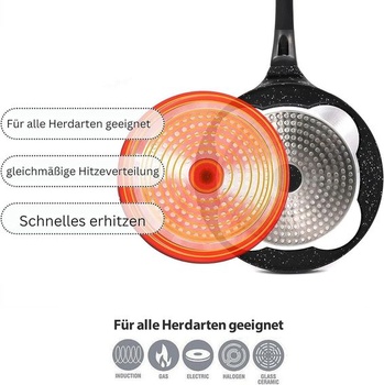 Palacinková panvica Amalindo Ø26cm | Palacinková panvica so 7 otvormi Smiley | Nepriľnavý povrch |