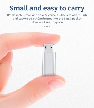 Balenie 3 kusov, adaptér Micro-USB na Lightning, Lightning samica na Micro-USB samec, nabíjací