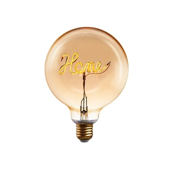 LED žiarovka s nápisom HOME