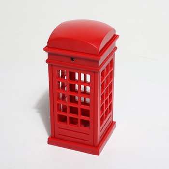 Noční lampa, Vintage Styl London Telefonní budka USB nabíjení (s baterií), Nastavitelný jas,
