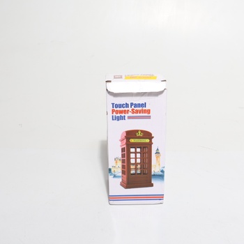 Noční lampa, Vintage Styl London Telefonní budka USB nabíjení (s baterií), Nastavitelný jas,