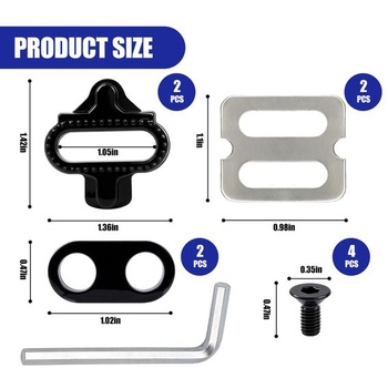 Zarážky na kolo, dvojité šrouby Shimano SPD pro SM-SH51 SH56