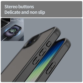 Matný kryt pre iPhone 17e/iPhone 16e, vojenský štandardný ochranný kryt proti pádom, matný