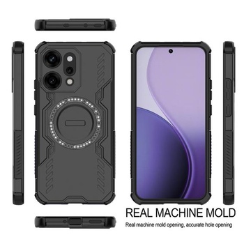 Magnetické puzdro pre Oppo Reno14 Pro, kompatibilné s MagSafe, nárazuvzdorné pevné puzdro s rohmi