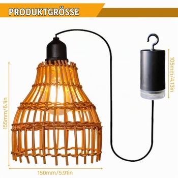 Závesné svietidlá GOMETY Boho E27, 2 ks