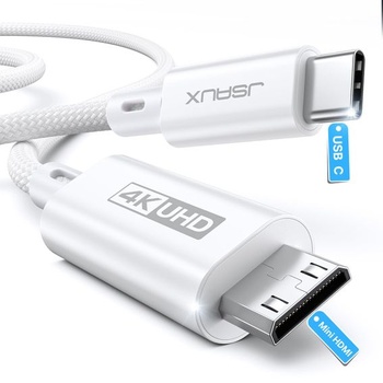 Kábel JSAUX USB C na Mini HDMI 3M, 4K typ C na Mini HDMI -…