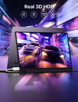 Kábel JSAUX USB C na Mini HDMI 3M, 4K typ C na Mini HDMI - (bez HDMI) 3M biely