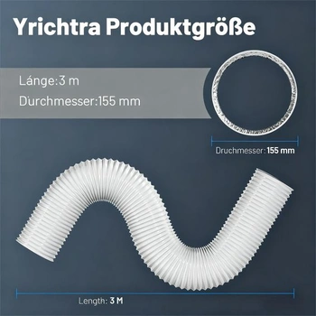 Odsávací hadice Yrichtra 3m