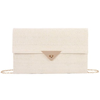 Dámska slamená kabelka EVEOUT s odnímateľnou retiazkou cez rameno, letná rafiová crossbody kabelka,