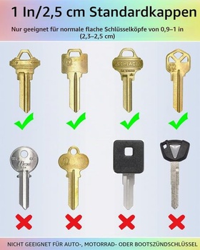 Sada 16 štítkov na kľúče Uniclife v 8 rôznych farbách, plastové kryty na identifikačné štítky pre