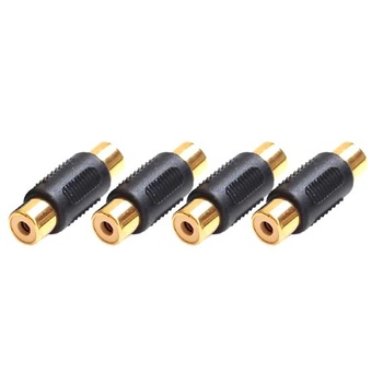 JZK 4x RCA konektor RCA (samica-samica), adaptér RCA Phono…