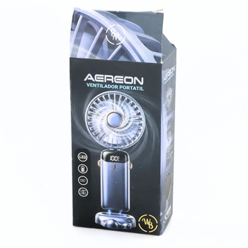 Prenosný ručný ventilátor, 5 rýchlostí, dobíjací cez USB, napájaný z batérie, skladací stolný