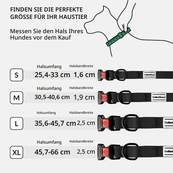 CollarDirect vodotesný obojok pre psov, nastaviteľný - silikónový a plastový, odolný voči zápachu,