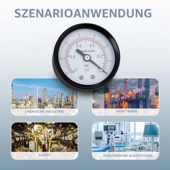 1 x 50mm vakuoměr BSP 1/4