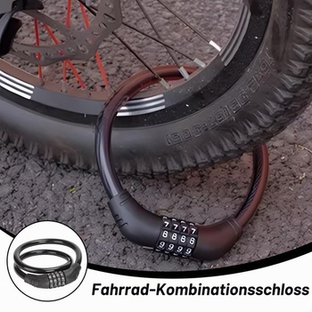 Zámok na bicykel, kombinačný zámok, zámok na bicykel so 4miestnym kódom, vysoko bezpečnostný zámok s