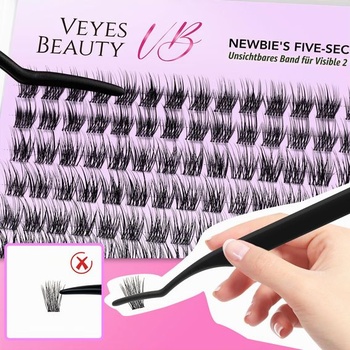 VEYESBEAUTY Wimpern Extensions Cluster Lash Extension Dreamy 10mm 10mm Dreamy