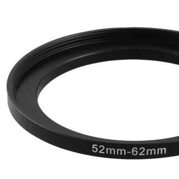 Mapa zdrojov 52mm-62mm 52mm na 62mm čierny adaptér pre zväčšovací krúžok adaptér pre krúžkový filter