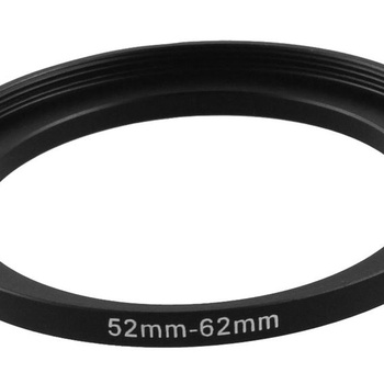 Mapa zdrojov 52mm-62mm 52mm na 62mm čierny adaptér pre zväčšovací krúžok adaptér pre krúžkový filter