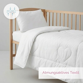 Sada antialergické přikrývky a polštáře Baby Comfort 135 x 100 cm do dětské postýlky (12 měsíců+)
