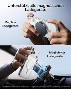 ESR pre 2 nálepky MagSafe Ring, kovové nálepky MagSafe Ring, biele - 2 kusy