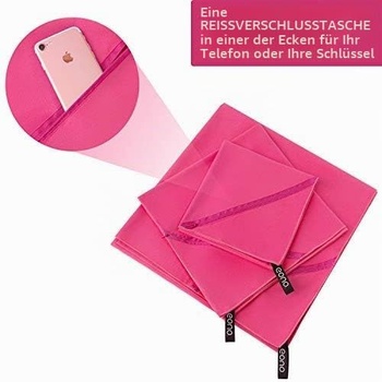 Uterák z mikrovlákna Eono, 8 farieb - kompaktný, ultra ľahký, rýchloschnúci - Uteráky z mikrovlákna