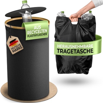 Odpadkový kôš Glückstoff na PET fľaše