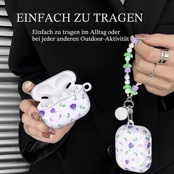 Kompatibilný s puzdrom AirPods Pro 2, pevný nárazuvzdorný ochranný kryt pre AirPods Pro 2.