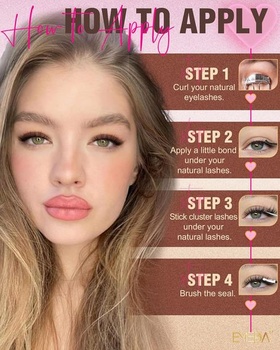 EMEDA Hnědé shluky řas Přírodní jednotlivé řasy Jemné DIY prodloužení řas D Curl řasy s tenkým