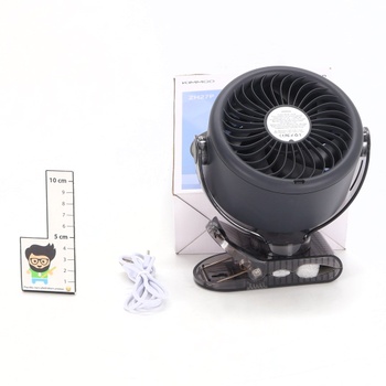 Ventilátor KIMMOO s klipom a LED displejom
