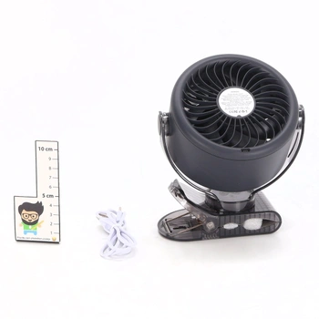 Ventilátor KIMMOO s klipem a LED displejem