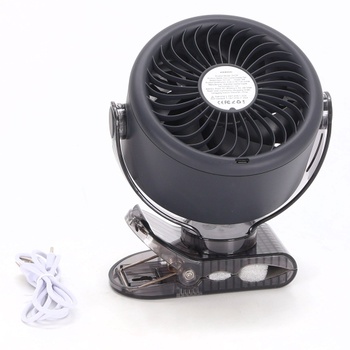 Ventilátor KIMMOO s klipom a LED displejom