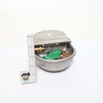 Automatická napáječka z nerezové oceli se 2 nastavitelnými mosaznými plovákovými ventily a